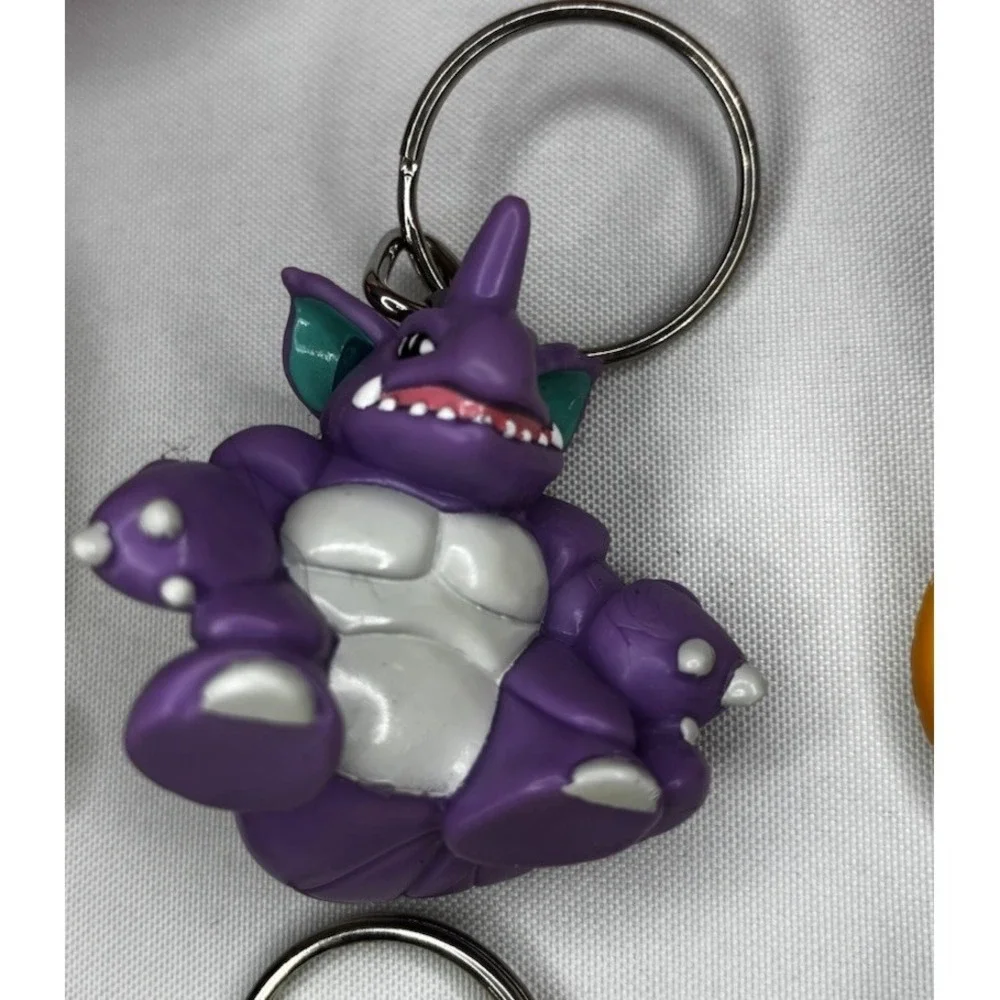 Lot Of 9‎ Vintage 1999 Pokemon Key Chains Burger King With Poke Balls